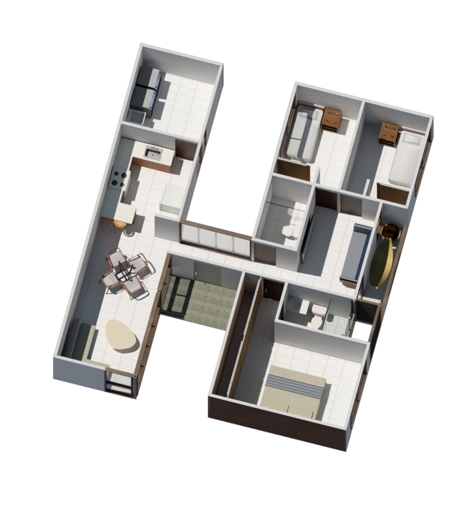 Rudin Arquitectura – casa H planta
